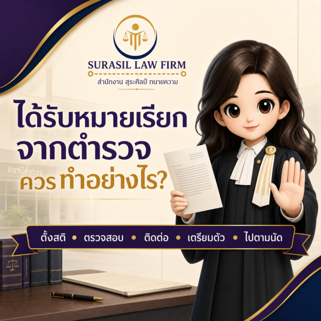 เมื่อได้รับหมายเรียกจากตำรวจ ควรทำอย่างไร?