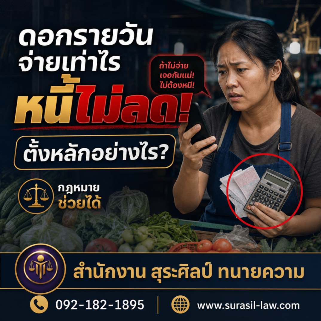 ดอกรายวันไม่ใช่ทางรอด: วิธีตั้งหลักเมื่อหนี้นอกระบบเริ่มกลืนรายได้